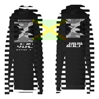 ジャマイカ ジャマイカ国旗 長袖Tシャツ - Kawaiitshirt