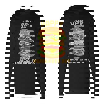 ジャンクフード チーズバーガー ハンバーガー デイバーガーフライ 長袖Tシャツ - Kawaiitshirt