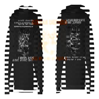 ジャーマンシェパードは私の好みのタイプ オーナー ジャーマンシェパード 長袖Tシャツ - Kawaiitshirt