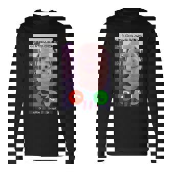 ジョン・ポークがファニー・アンサー・コール・フォンをかけている 長袖Tシャツ - Kawaiitshirt