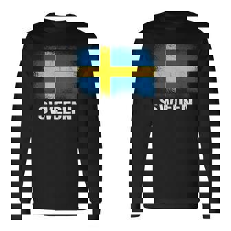 スウェーデン国旗スウェーデン 長袖Tシャツ - Kawaiitshirt