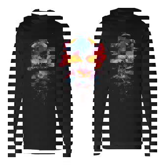 スカル 長袖Tシャツ - Kawaiitshirt