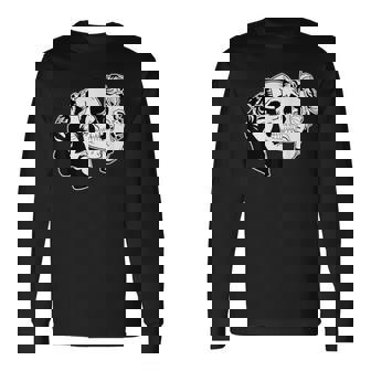 スカル×スタチュー 長袖Tシャツ - Kawaiitshirt