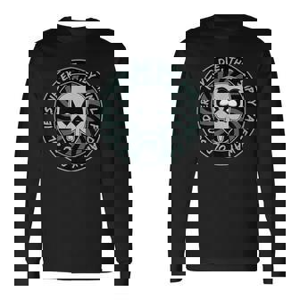 スカル・アンド・デス 老兵は死なず、ただ消え去るのみ 長袖Tシャツ - Kawaiitshirt