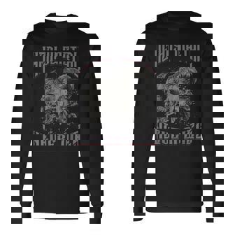 スカル＆バフォメット ヘビーメタル 長袖Tシャツ - Kawaiitshirt