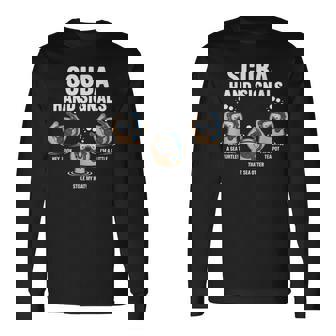 スキューバハンドシグナル 面白い スキューバダイビング 長袖Tシャツ - Kawaiitshirt