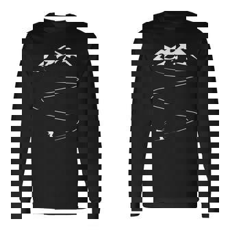 スキー 趣味 スキーヤー アルペンスキー ノルディックスキー スキーサークル クロスカントリー スキー好き 長袖Tシャツ - Kawaiitshirt