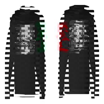 スクーター バイク バイク スクート イタリア国旗 原付スクーター 長袖Tシャツ - Kawaiitshirt