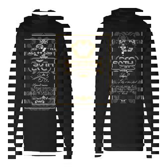 スコッチ ウイスキー ラベル お酒 父の日 バチェラー パーティー ギフト ウォッカ テキーラ コニャック ブランデー 長袖Tシャツ - Kawaiitshirt