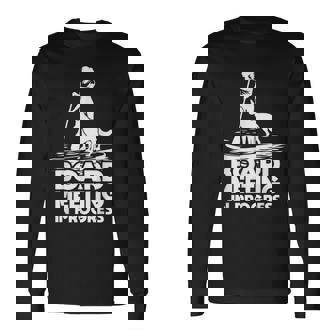 スタンドアップ パドリングボード ミーティングup 犬upボード パドリング 長袖Tシャツ - Kawaiitshirt