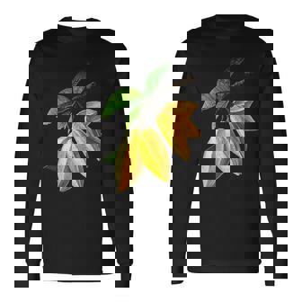 スターフルーツ フルーツ モチーフ イラスト スターフルーツ 長袖Tシャツ - Kawaiitshirt