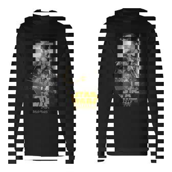 スター・ウォーズ クラシック エピソードii クローンの攻撃ポスター 長袖Tシャツ - Kawaiitshirt