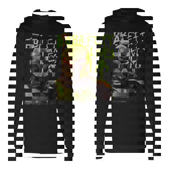 スター・ウォーズ ボバ・フェットの本 ネオン・ボバ・フェット・ライヴズ ポスター 長袖Tシャツ - Kawaiitshirt