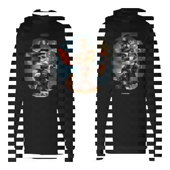 スチームパンク グレムリン クリーチャー マッドサイエンティスト 長袖Tシャツ - Kawaiitshirt