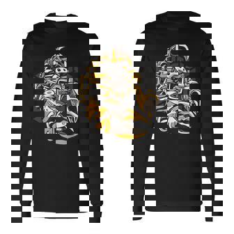 スチームパンクロボットサソリ アーティスティックグラフィック 長袖Tシャツ - Kawaiitshirt