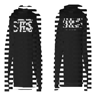 ストレス 長袖Tシャツ - Kawaiitshirt