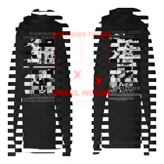 ストレンジャー・シングス 80年代 クラシック ホラー クリール ハウス アーバンレジェンド 長袖Tシャツ - Kawaiitshirt