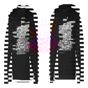 ストレンジャー・シングス イレブン シンセウェーブ ガールズ セーブ ワールド レトロ 80年代 長袖Tシャツ - Kawaiitshirt