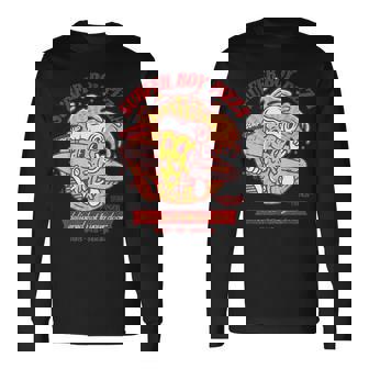 ストレンジャー・シングス サーファーボーイ ピザ広告 ホットデリバリー ヴィンテージ 長袖Tシャツ - Kawaiitshirt