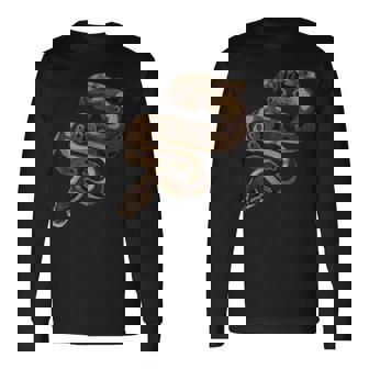 スネークキングパイソン 長袖Tシャツ - Kawaiitshirt