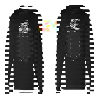 スピードキューブパズル キューブキューブポケットキューブ 長袖Tシャツ - Kawaiitshirt