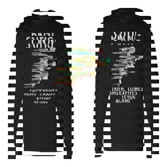 スプリント 短距離 趣味 陸上競技 スキルアップ 長袖Tシャツ - Kawaiitshirt