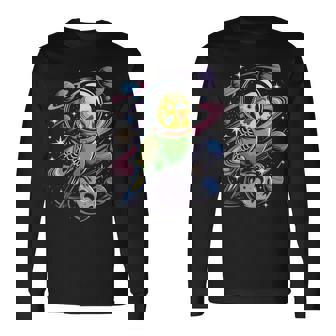 スペースセキセイインコ 宇宙飛行士セキセイインコ 長袖Tシャツ - Kawaiitshirt