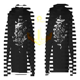 スポーツフィッシング カジキ メカジキ セイルフィッシュ アンカー付き 長袖Tシャツ - Kawaiitshirt