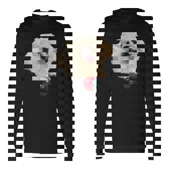 スマイル ペキニーズサニー 長袖Tシャツ - Kawaiitshirt