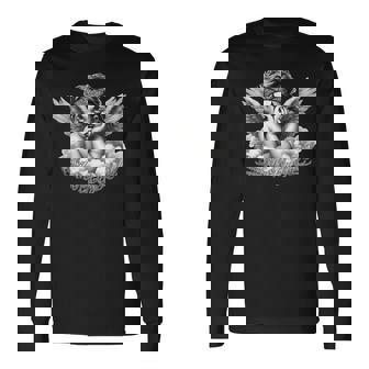 スマイルは後で泣いてエンジェルチョロチョーラタトゥーチカノsmile Now Cry Later 長袖Tシャツ - Kawaiitshirt