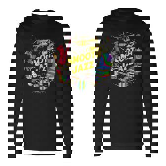スムースジャズ カラフル 楽器 アート 長袖Tシャツ - Kawaiitshirt