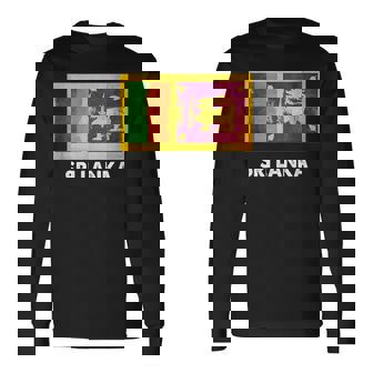 スリランカ国旗tシャツ 長袖Tシャツ - Kawaiitshirt