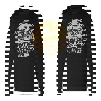 スーパーカブ C100 原付バイク ヴィンテージ ライダー レトロジャパン 長袖Tシャツ - Kawaiitshirt