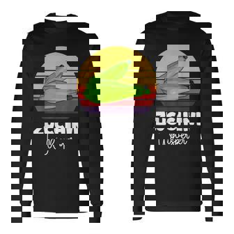 ズッキーニ愛好家 ビーガン ベジタリアン野菜ズッキーニ 長袖Tシャツ - Kawaiitshirt