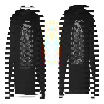 セイウチ カラフル アート 動物 抽象 グラフィック セイウチ 長袖Tシャツ - Kawaiitshirt