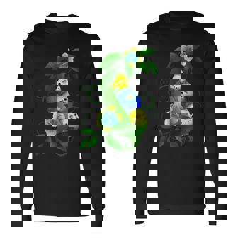 セキセイインコの赤ちゃん 長袖Tシャツ - Kawaiitshirt