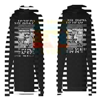 セキセイダッド 鳥好き 父 動物愛好家 鳥の男 長袖Tシャツ - Kawaiitshirt