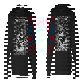 セクシー ゾンビ ピンナップ ガール ヴィンテージ ロリータ ゴス 長袖Tシャツ - Kawaiitshirt