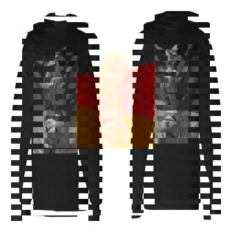 セクシーガールグラフィックtシャツ 「セクシーピンナップガール&ドイツ国旗」 長袖Tシャツ - Kawaiitshirt