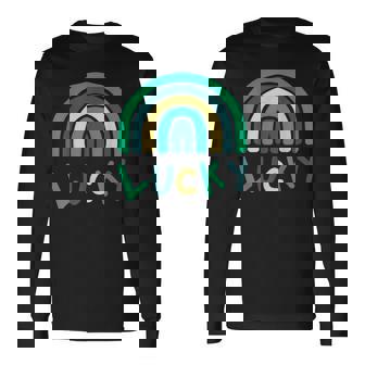 セント・パッツ・ラッキー・レインボー 長袖Tシャツ - Kawaiitshirt