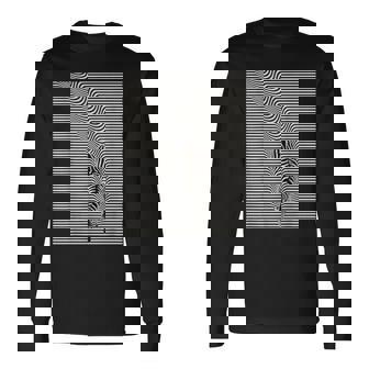 ゼブラ 錯視 メンズ レディース キッズ 長袖Tシャツ - Kawaiitshirt