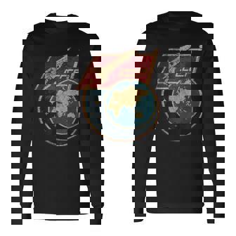 ソビエト連邦 宇宙 スプートニク ロケット Cccp ソ連 プロパガンダ 長袖Tシャツ - Kawaiitshirt