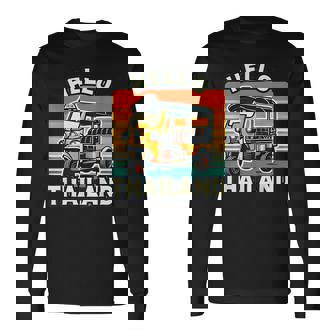 タイのお土産 旅行ギフト ホリデー タイのデザイン 長袖Tシャツ - Kawaiitshirt