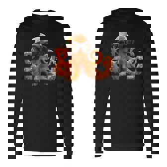 タコ 小タコ イカ 海 恋 甘タコ 長袖Tシャツ - Kawaiitshirt