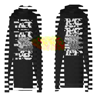 タコス Tacos 長袖Tシャツ - Kawaiitshirt