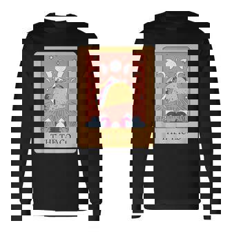タコスタロット神秘的な星月面白い食通デザイン。 長袖Tシャツ - Kawaiitshirt