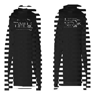 タヒチシャーク、ポリネシア部族 タトゥー サメデザイン 長袖Tシャツ - Kawaiitshirt