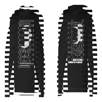 タロットカード 月 占い師 オカルト 魔女 ウィッカン カード 長袖Tシャツ - Kawaiitshirt