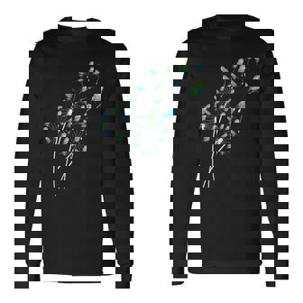 タンポポ セキセイインコの花、花セキセイインコの木 長袖Tシャツ - Kawaiitshirt