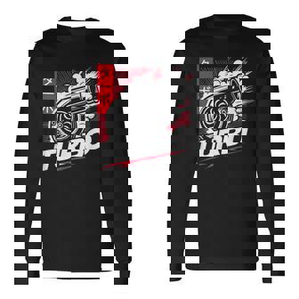 ターボターボチャージャー 日本語レタリング 日本スタイル 長袖Tシャツ - Kawaiitshirt